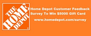 www.homedepot.com survey